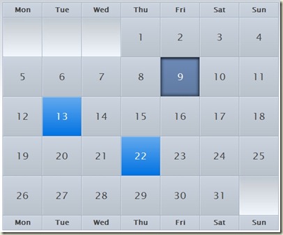 iCal-like Calendar