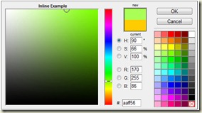 jPicker 10 jQuery плагинов для выборки цвета (color picker)